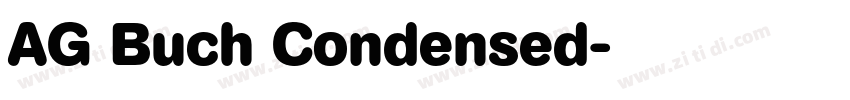 AG Buch Condensed字体转换